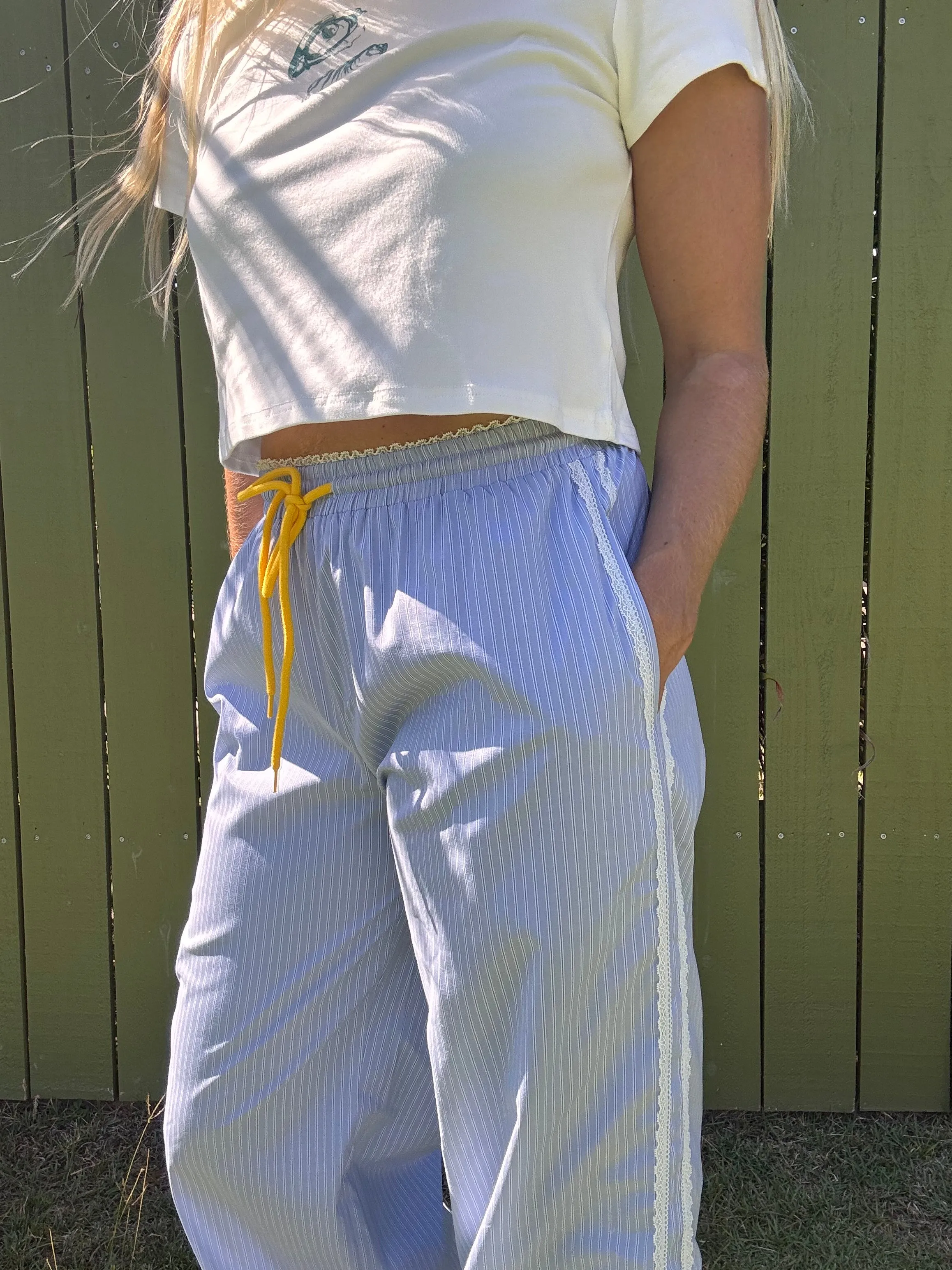 Bleu Athletica Pants