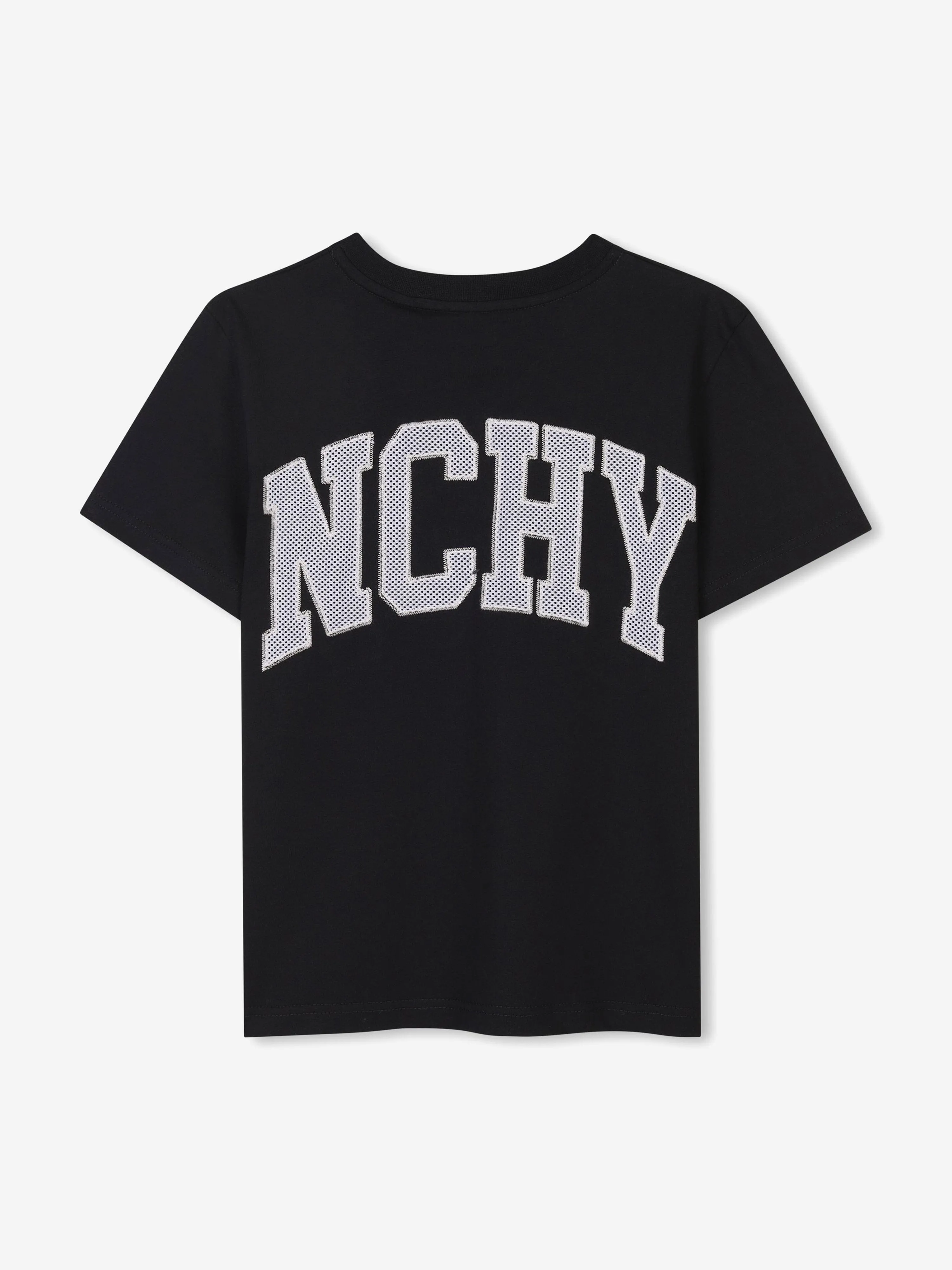 Boys Embroidered Logo T-Shirt in Black