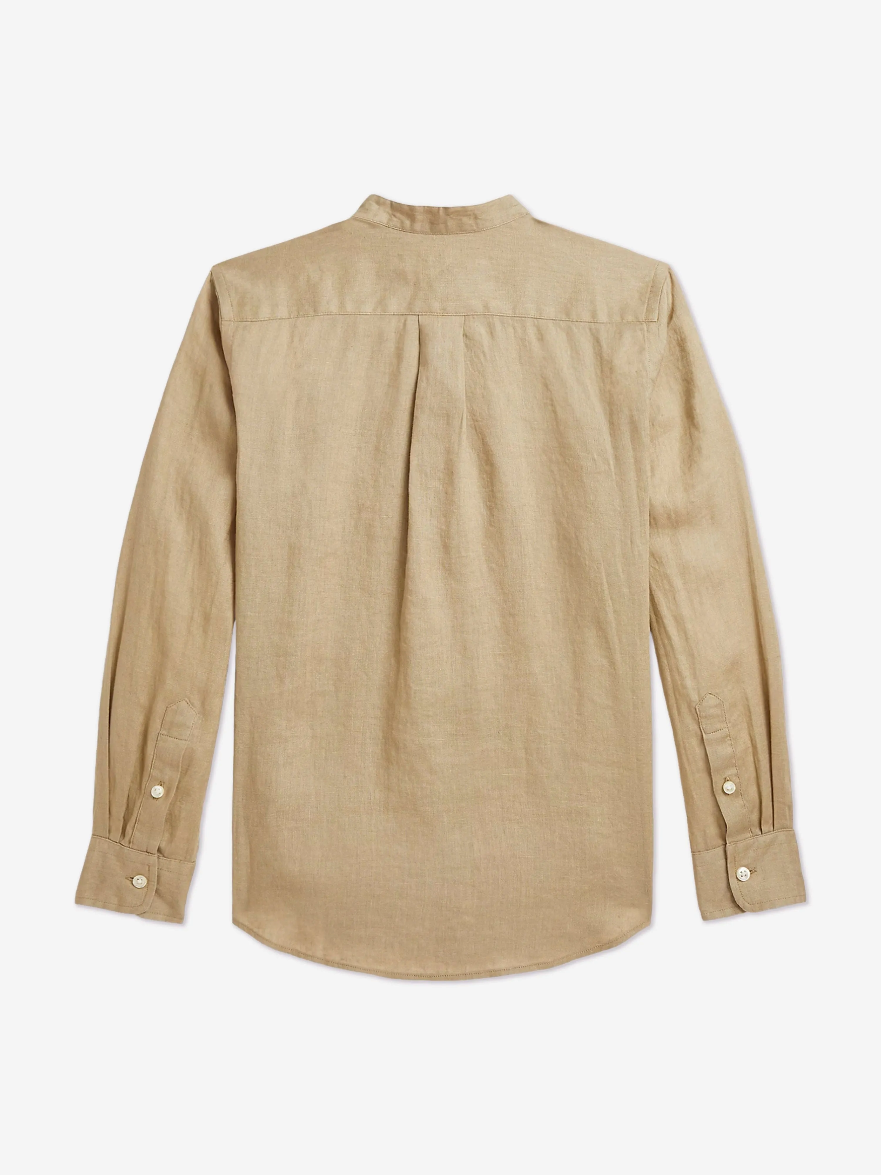 Boys Linen Shirt in Brown