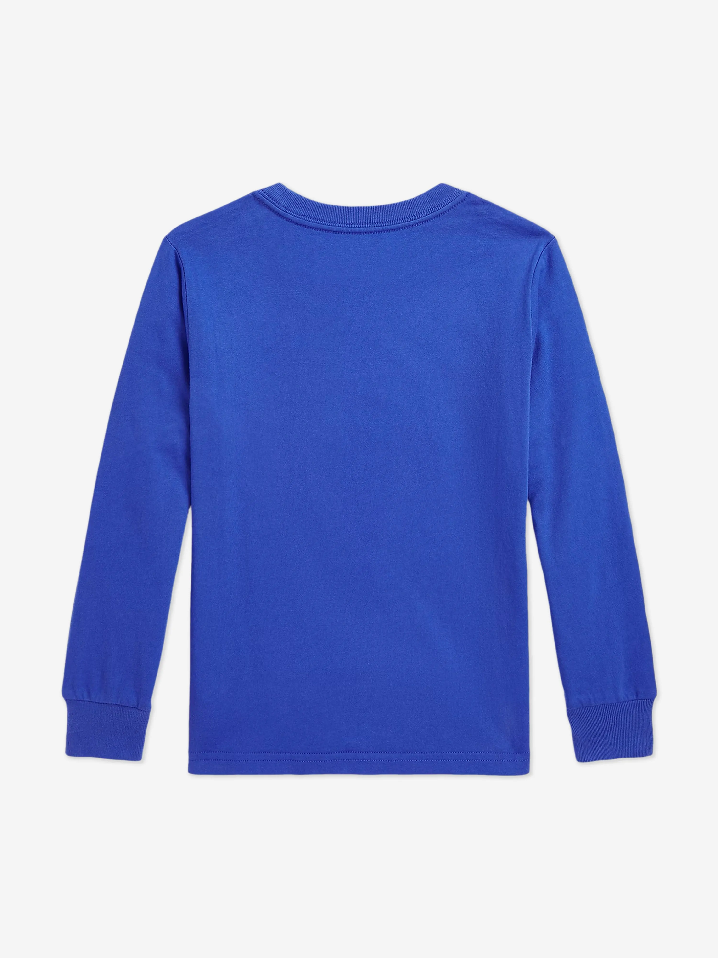 Boys Long Sleeve Polo Bear T-Shirt in Blue