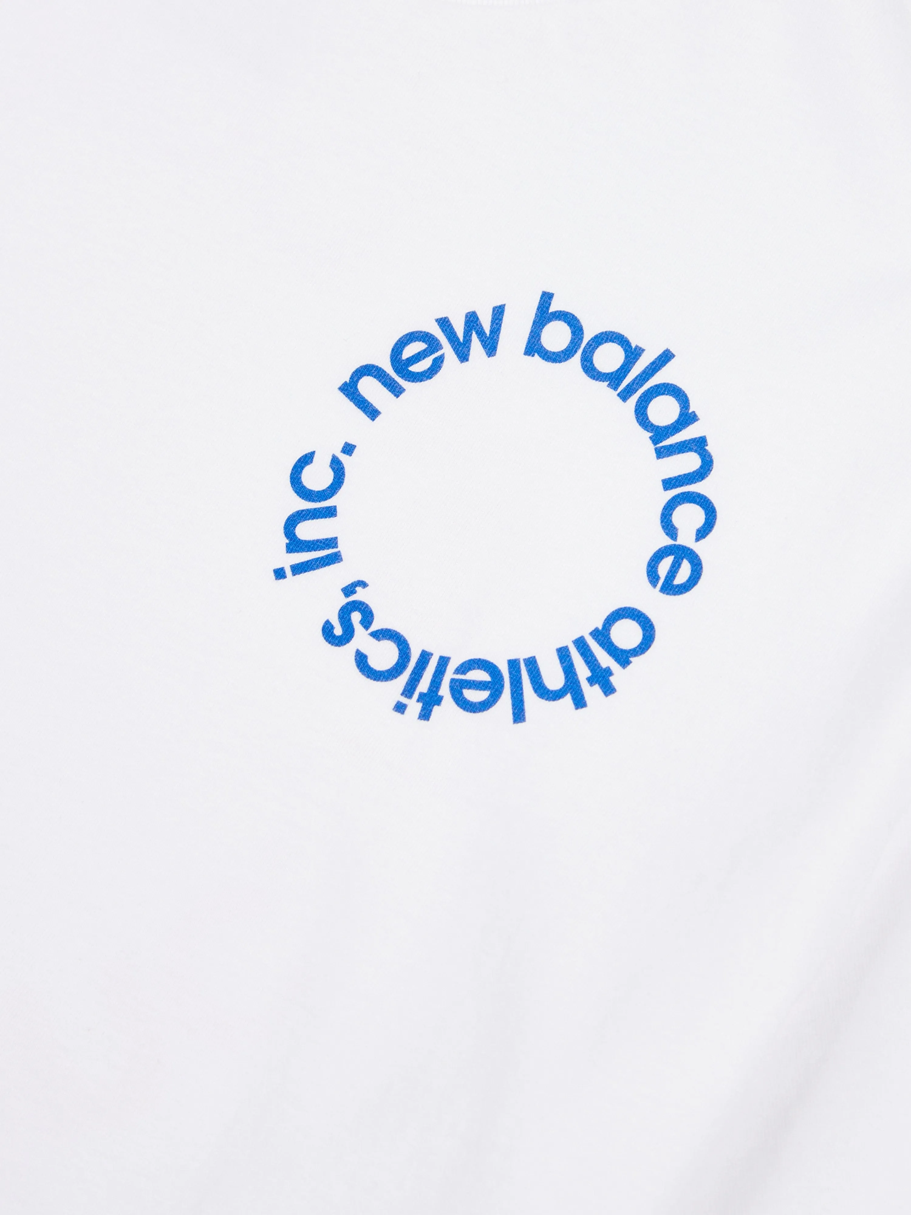 New Balance Boys Circular Logo Graphic T-Shirt in White