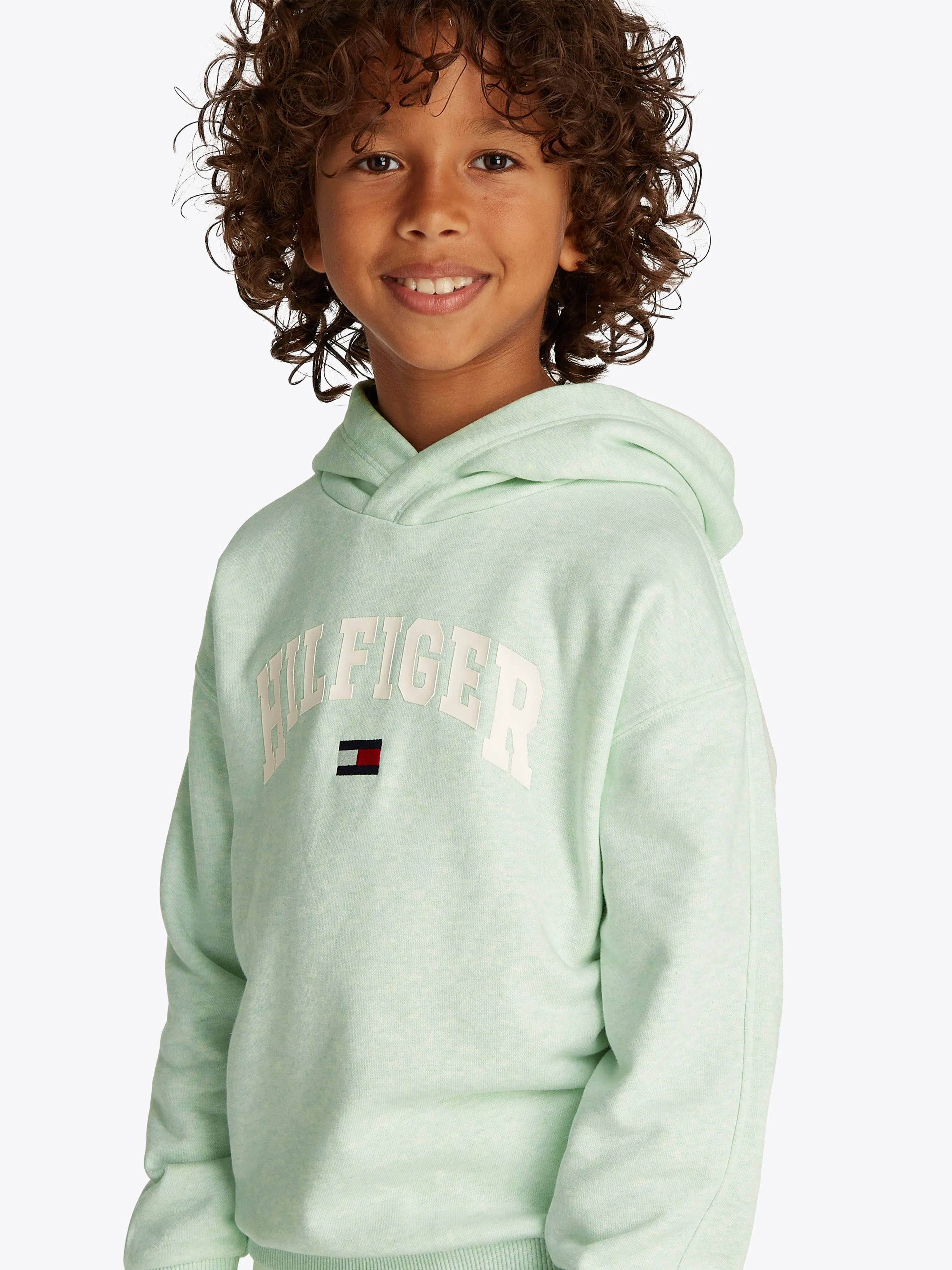 Tommy Hilfiger Boys Varsity Hoodie in Green
